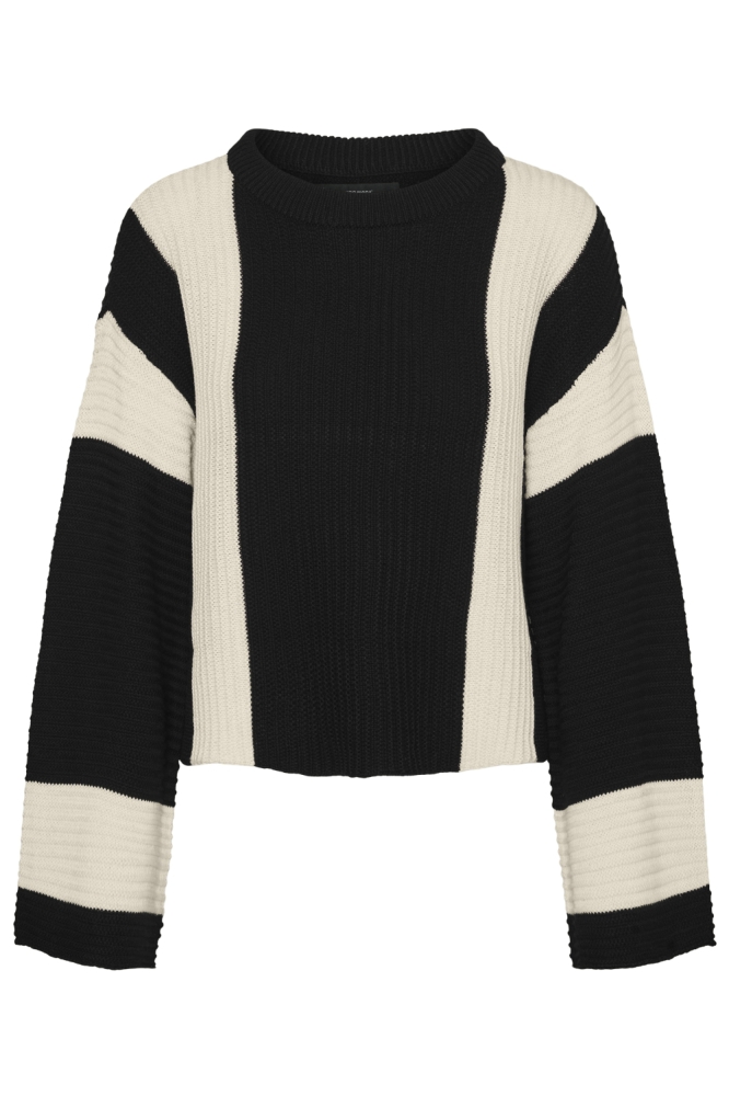 VMGIGI LS O-NECK PULLOVER LCS REP 10317206 Black/W. BIRCH